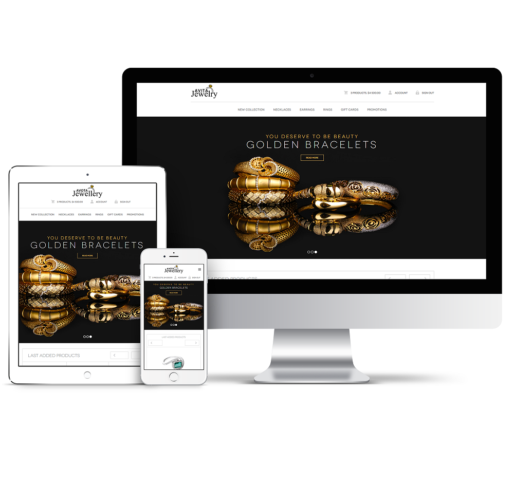 jewellery shop ecommerce website